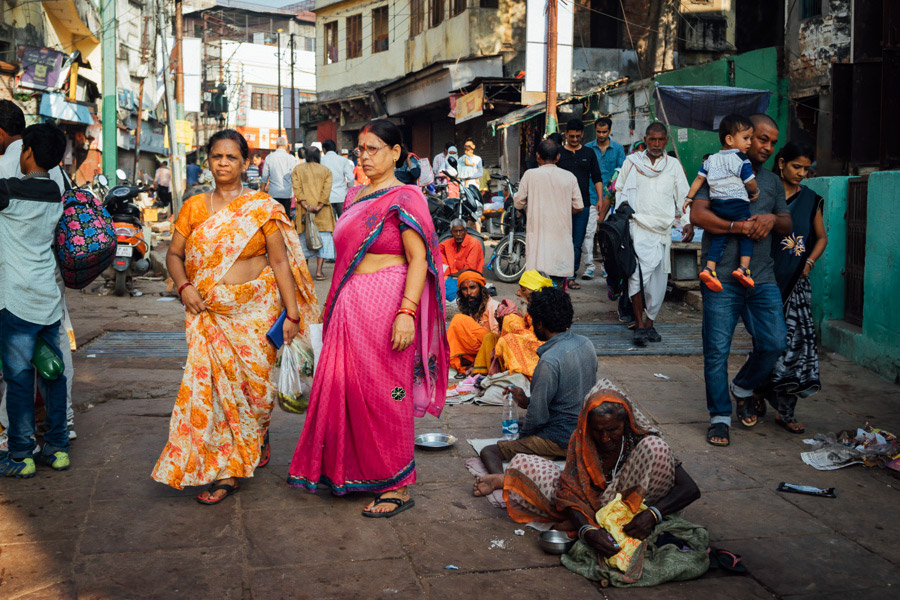  The streets of Varanasi. 