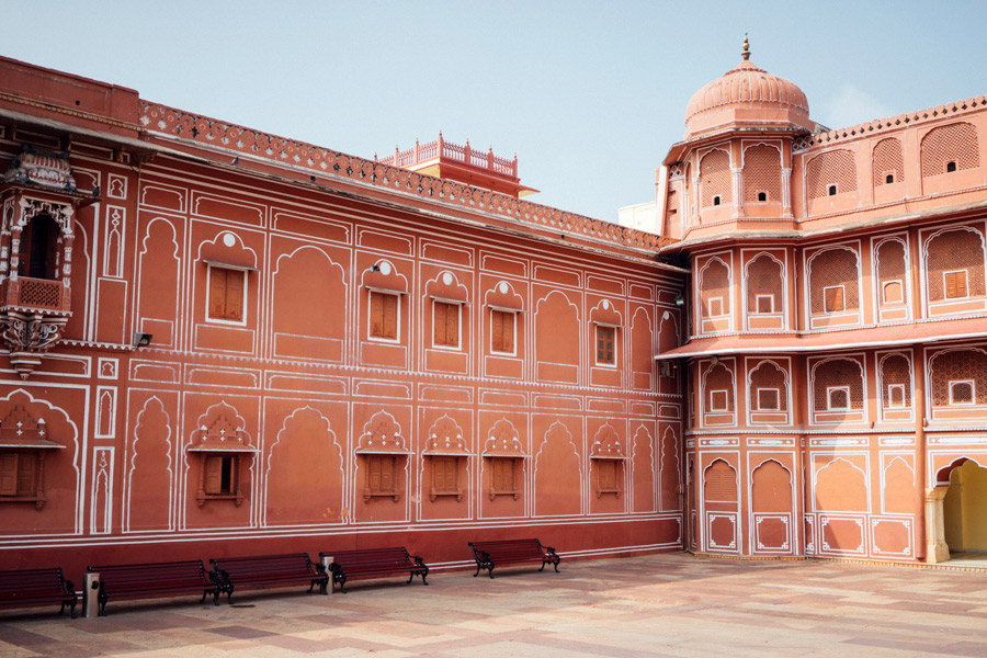 Inside the Pink City’s City Palace Walls.