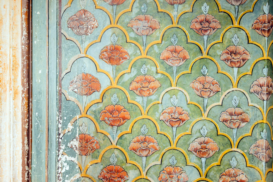 Beautiful colors and details within Jaipur’s City Palace walls. 