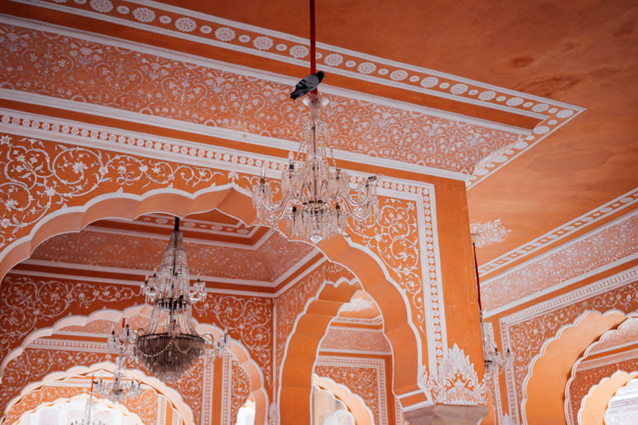  Beautiful colors and details within Jaipur’s City Palace walls. 