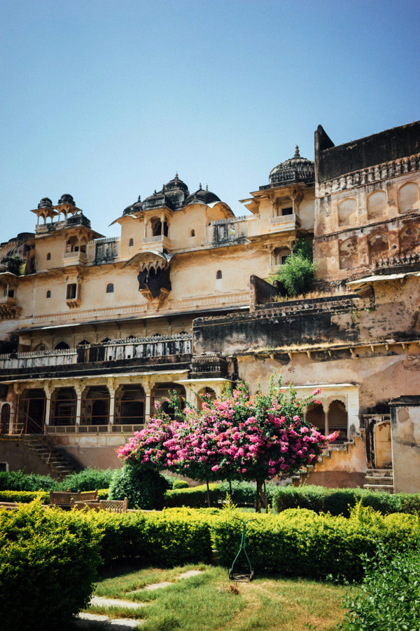  The only well-kept part of Bundi’s deteriorating City Palace.&nbsp; 