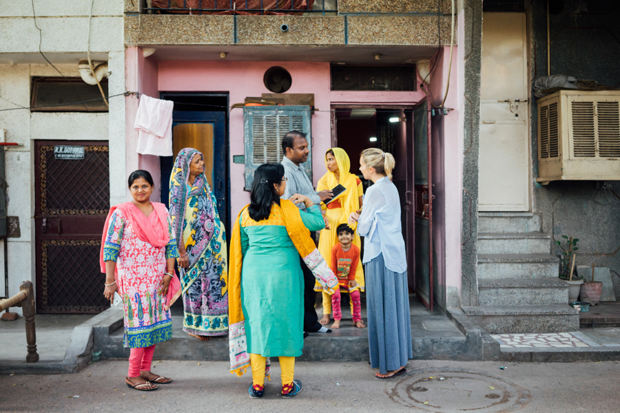 Madelene Farin for Worldreader , in Delhi, India.