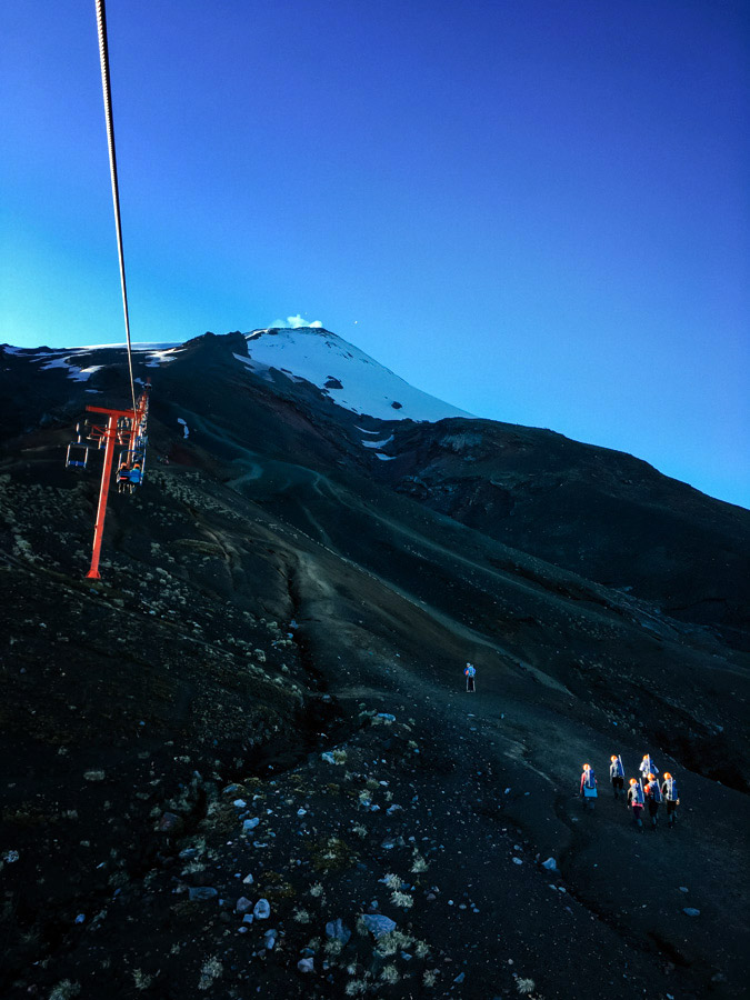  Enroute to the summit of Villarrica, at 2860m high. 
