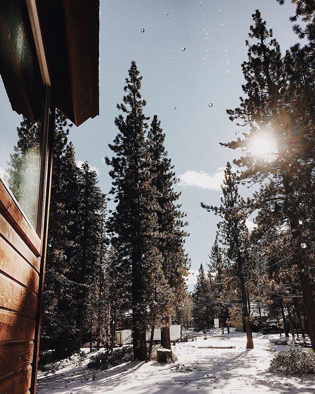 We chased summer for over a year, so it was nice to see the subtle changes in season here&hellip; from summer, to a really long fall, and now to a California winter: sunshine and a light dust of snow. ☀️❄️
-----
#tahoe #california #visitcalifornia #c