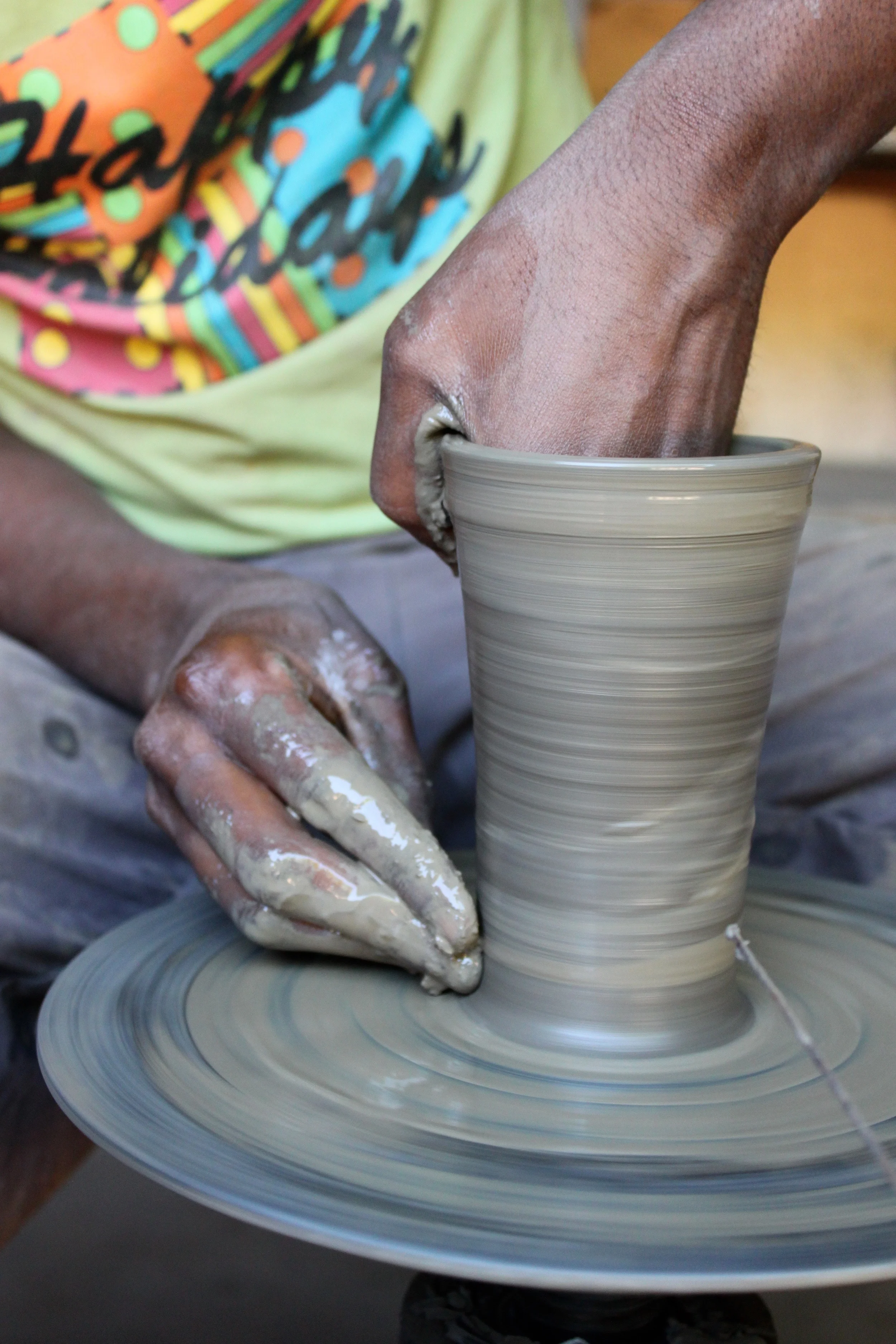 Eating with unwashed hands
