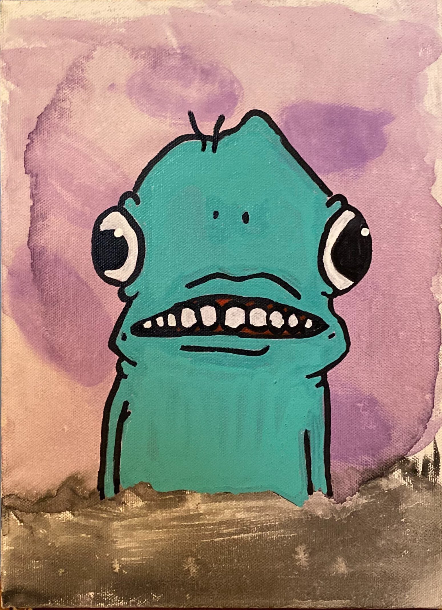monster on Thrift store art