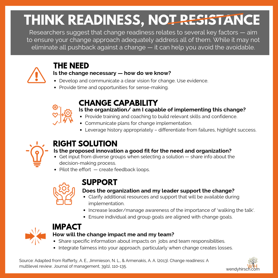 Readiness vs. Resistance