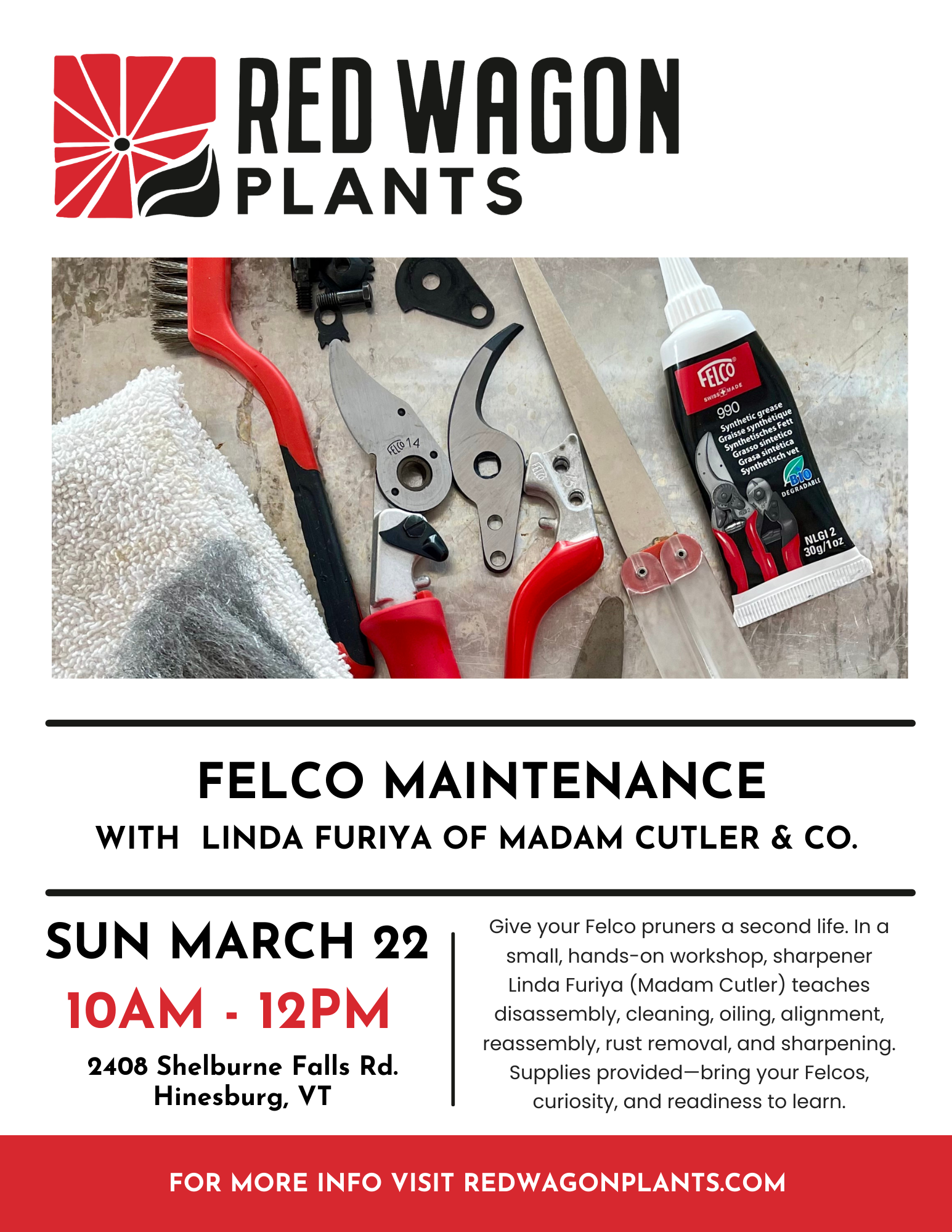 Felco Maintenance with Linda Furiya of Madam Cutler &amp; Co.