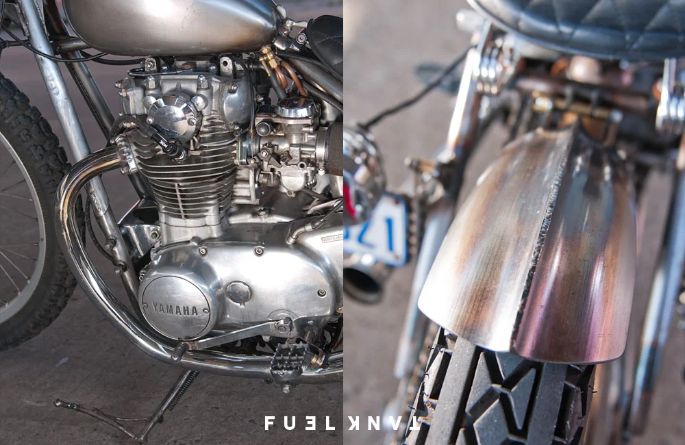 Raw Steel Dallas Augustine's Yamaha XS650 Bobber — Fuel Tank