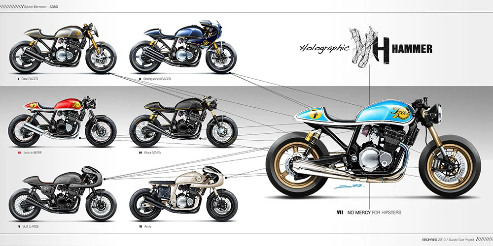 Art of Drive Holographic Hammer Custom Motorcycle Design — Fuel Tank