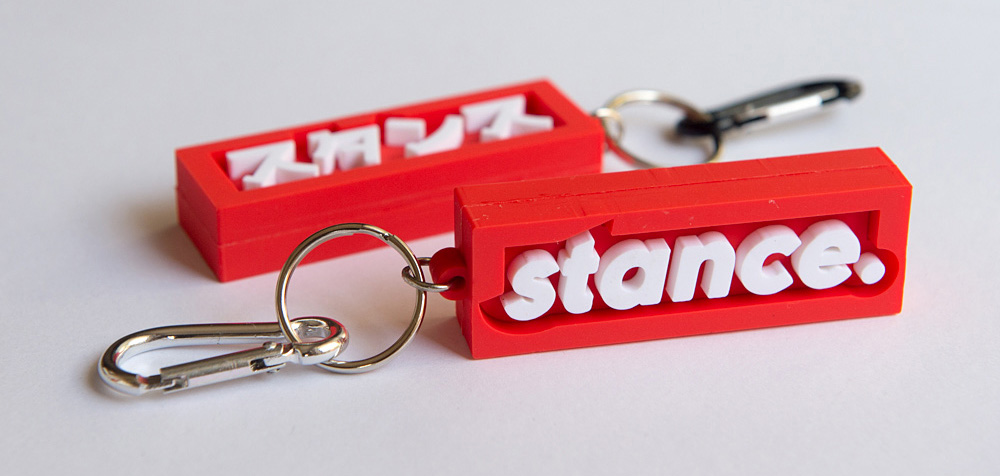 Stance key chains now available at the Fuel Press shop .