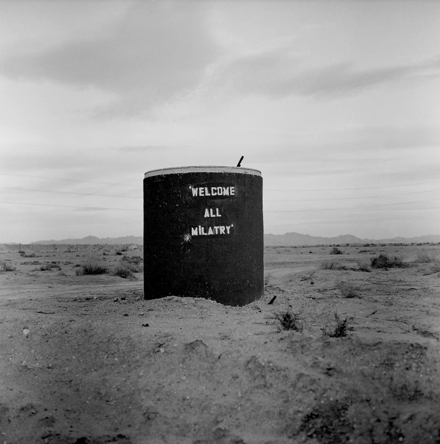 Welcome All Milatry Slab City, California, 2004.