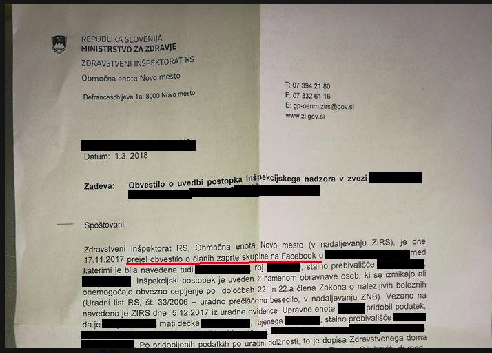 Facebook "Gestapo" in Slovenia