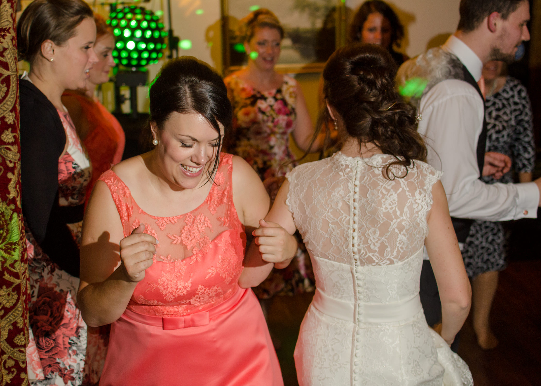 Really close to the dancefloor, that's where I DJ.