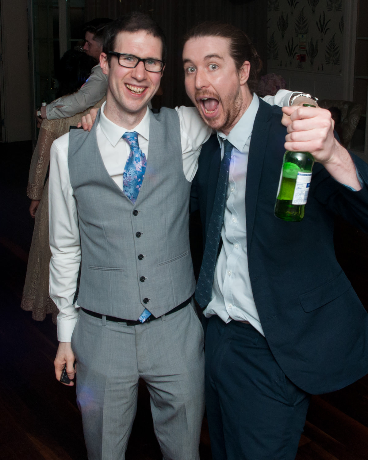 Re-creating that photo at Liam's wedding.