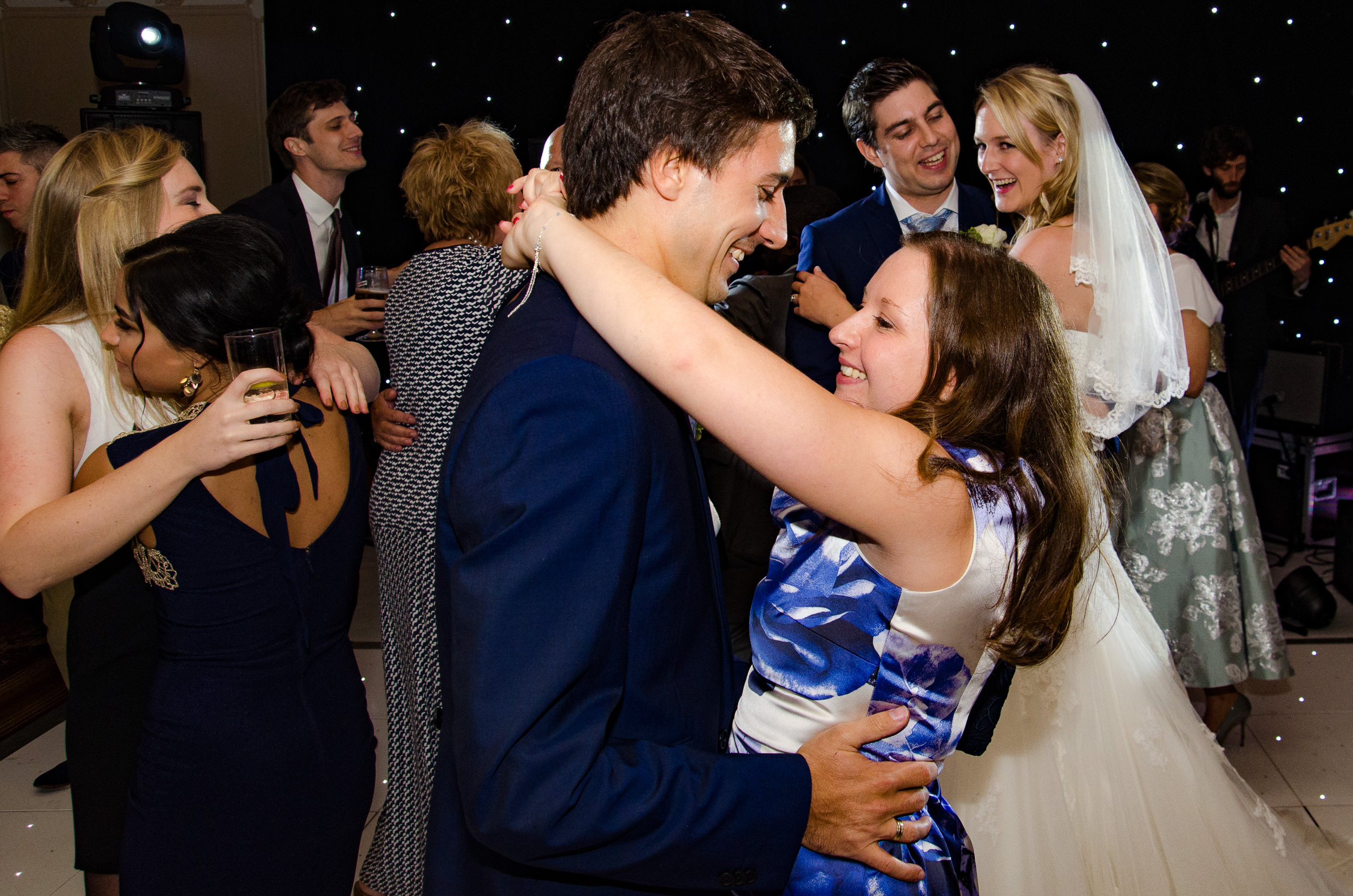 Simon and Lowri, and Amy in the background.