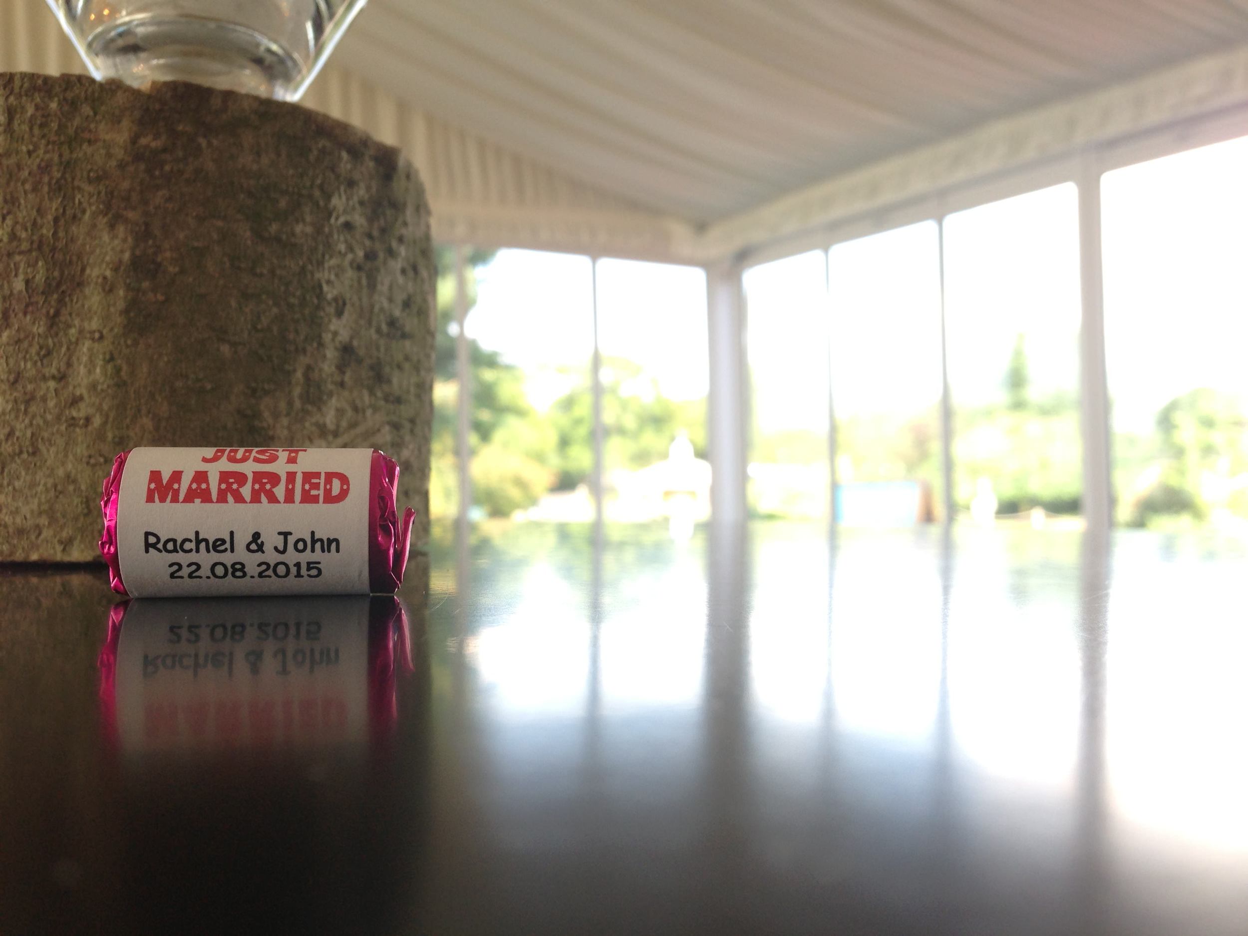 Love Heart's at Colshaw Hall. Rachel and John tunred there RSVP's into Bunting. I didn't want to put their postal address online, so I used this picture instead. When that's been done I've seen people reading through them all and finding their own to remember what they put.