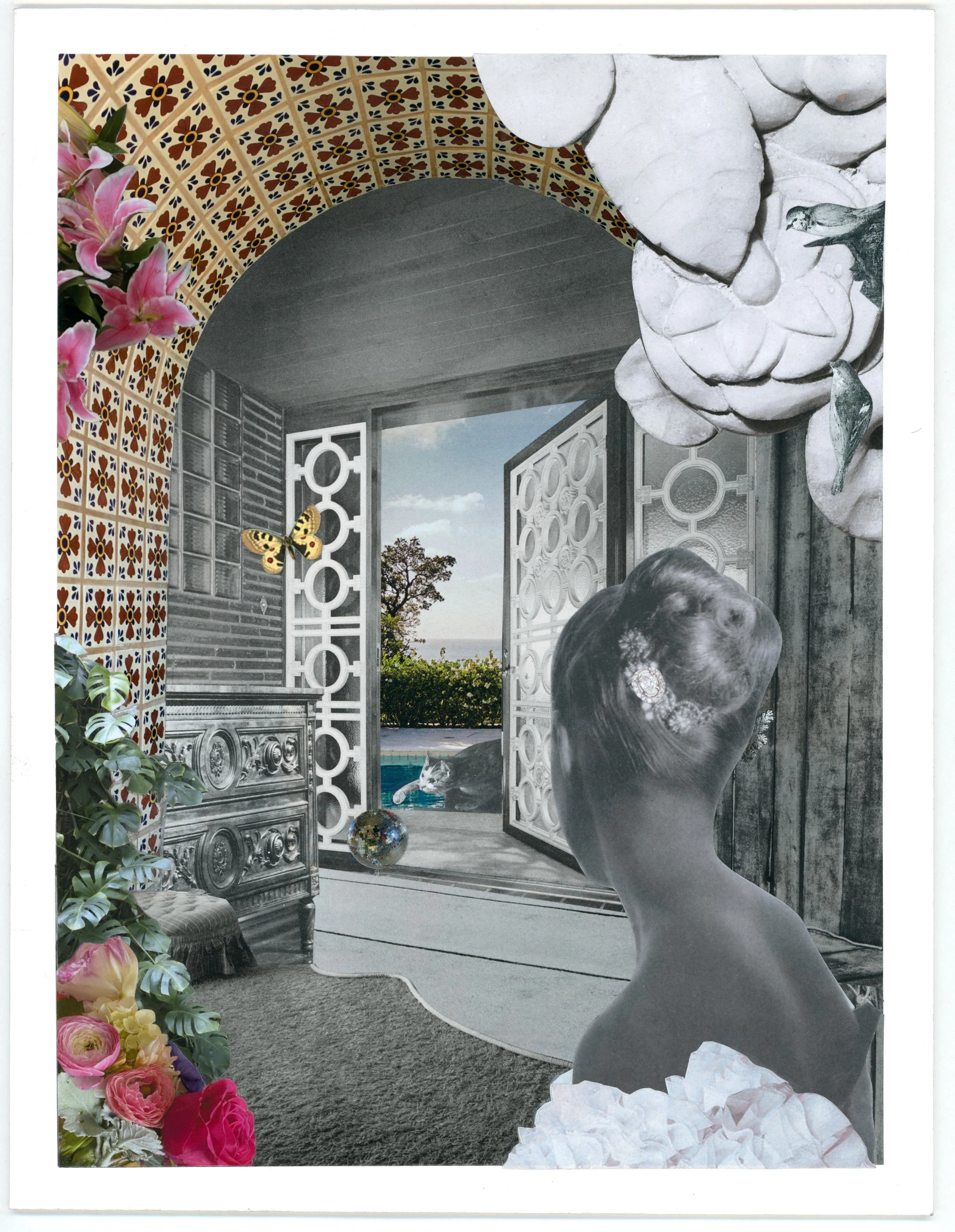 Curious Clips, A solo exhibition of collage scenes by Steven Rudin at CAMP Gallery Miami