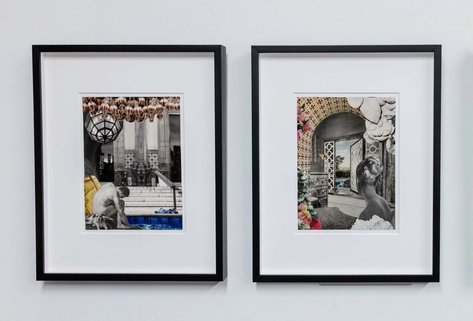 Curious Clips, A solo exhibition of collage scenes by Steven Rudin at CAMP Gallery Miami