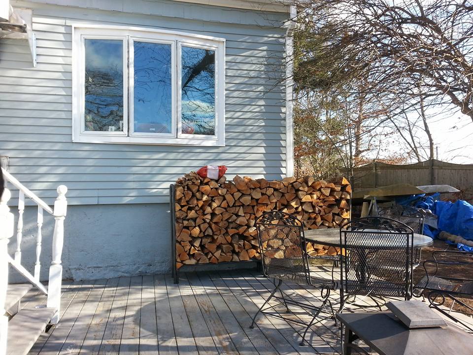Another order of kiln dried firewood delivered and stacked! 