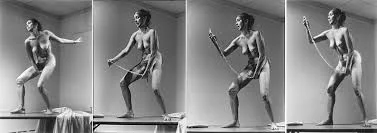 Carolee Schneemann. Interior Scroll , 1975 (still); Performance. Performed at East Hampton, New York, and the Telluride Film Festival, Colorado. Courtesy the Artist.