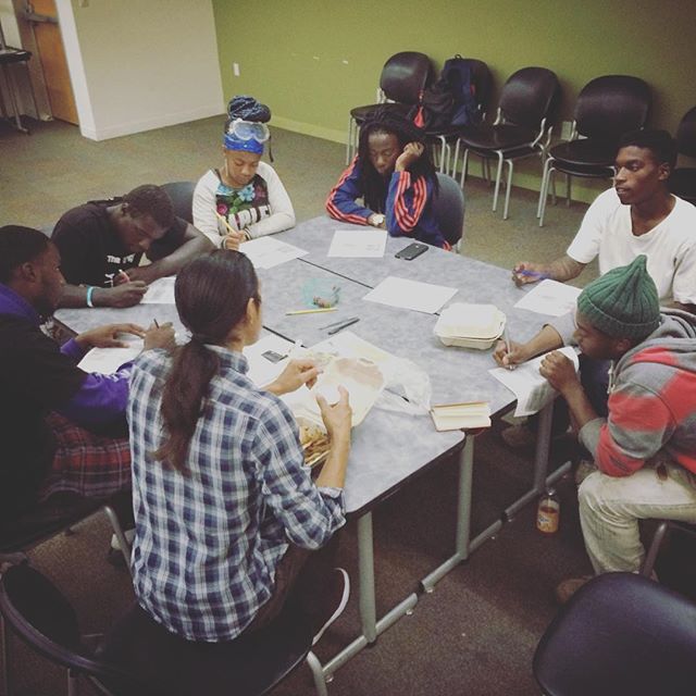 Tuesday Reflection & Discussion and Thursday Training. YU's social enterprise trainees go through financial literacy and budgeting this week, a topic that can be talked about enough when starting a job and building your future wealth. @youthuprising @yu_green_oakland