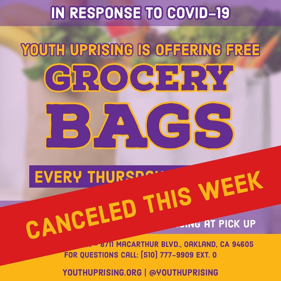 Tomorrow&rsquo;s grocery giveaway is canceled due to our concerns around poor air quality for sensitive groups. We will post an update here about resuming next week. Please call/DM if you are in need of immediate food resources.