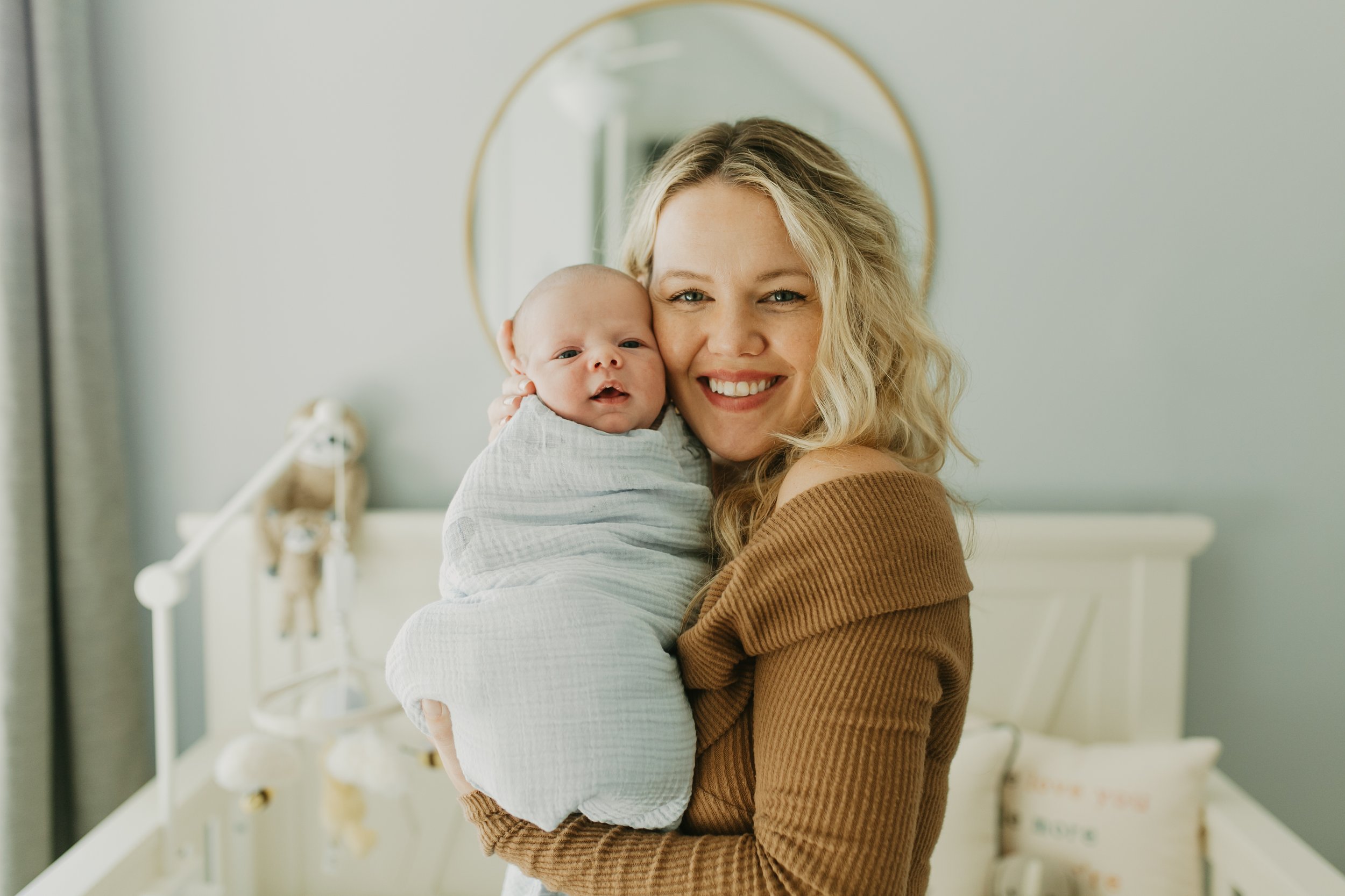 In-home newborn portrait session in Charleston, SC