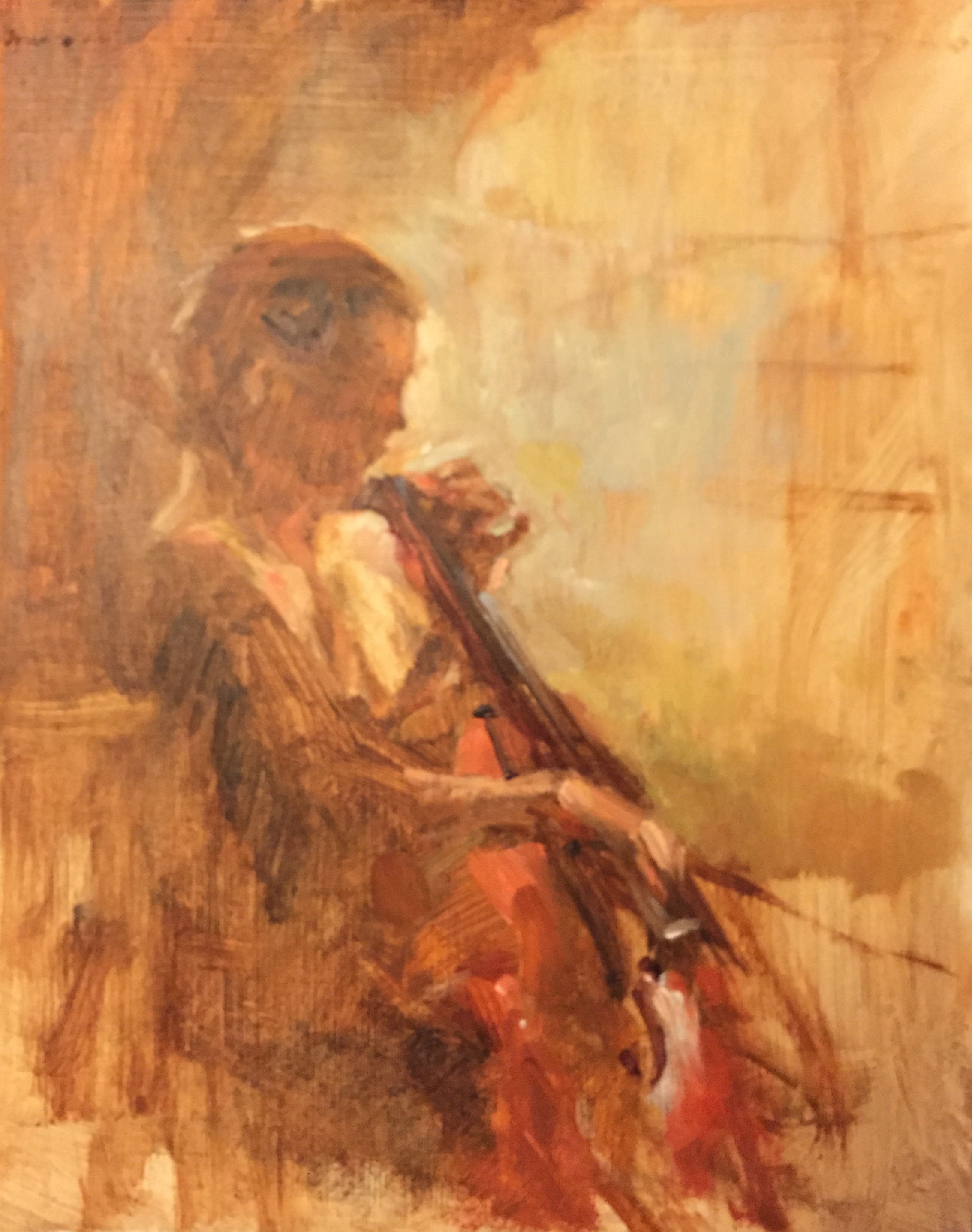 Bach Cello Suite #1, Ruth at the Madelène