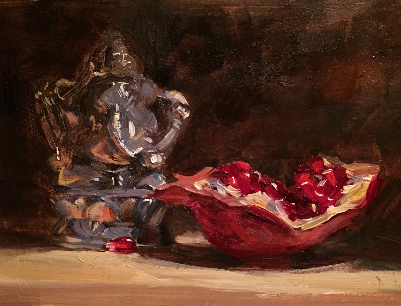 Pomegranate and Silver Ganesha