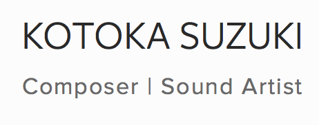 KOTOKA SUZUKI | Composer | 鈴木琴香