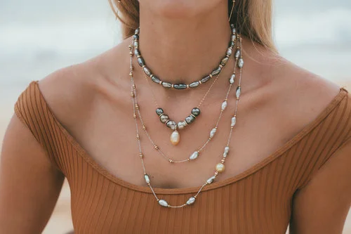“I made my first puka necklace in 2011 and have not stopped since. My passion for pukas has organically grown into a luxe jewelry line known as "Puka Perri". I handcraft each one-of-a-kind piece with the intention of bringing beauty, healing, and good mana (energy) to the wearer.” -Perri