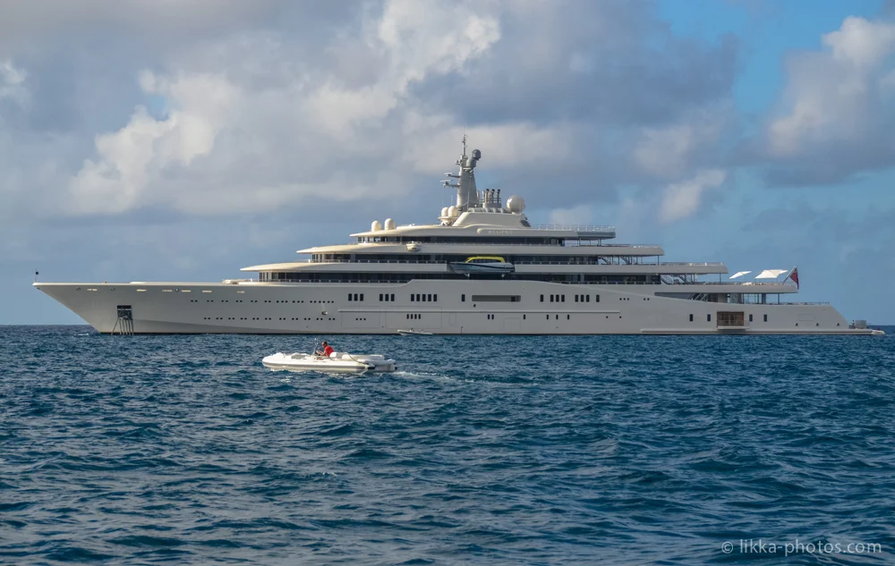 abramovitch - mega yacht - st barth - caribbean - antilles - milliardaire