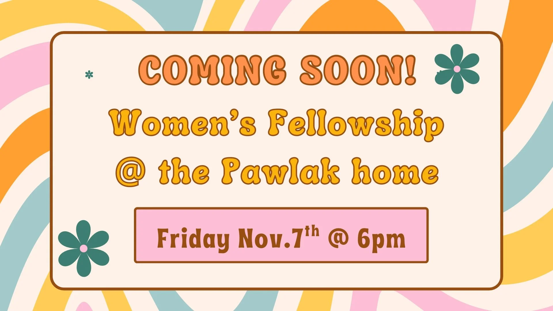 Women's Fellowship Nov. 7, 2025.