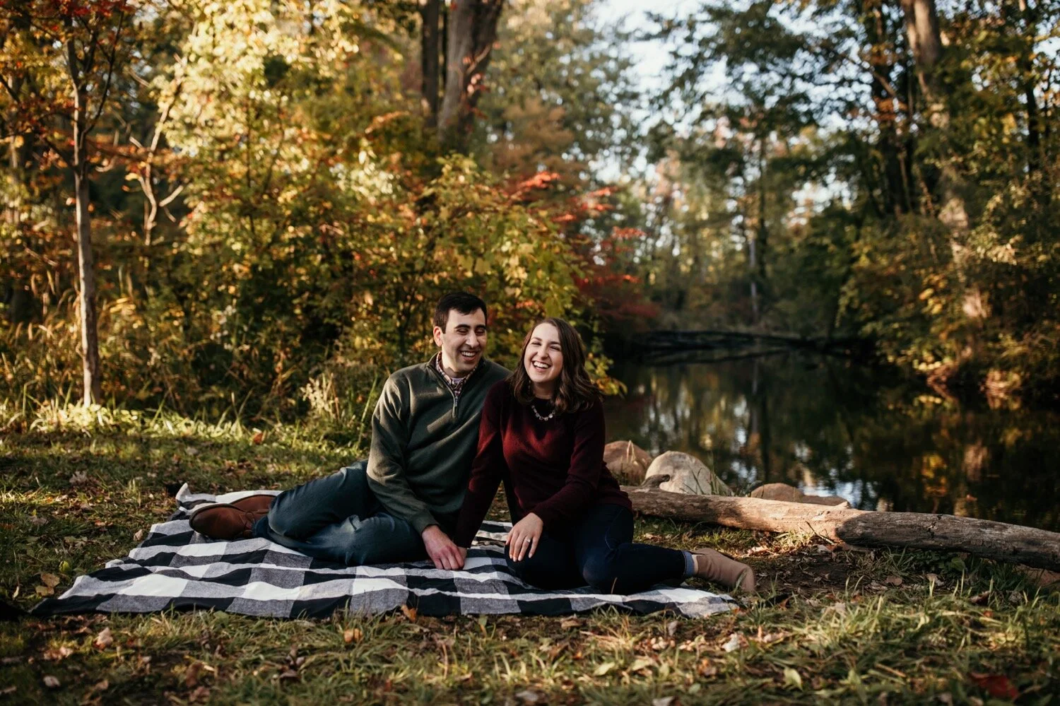 Wall of Trees...yes, please! Stony Creek Metropark Engagement