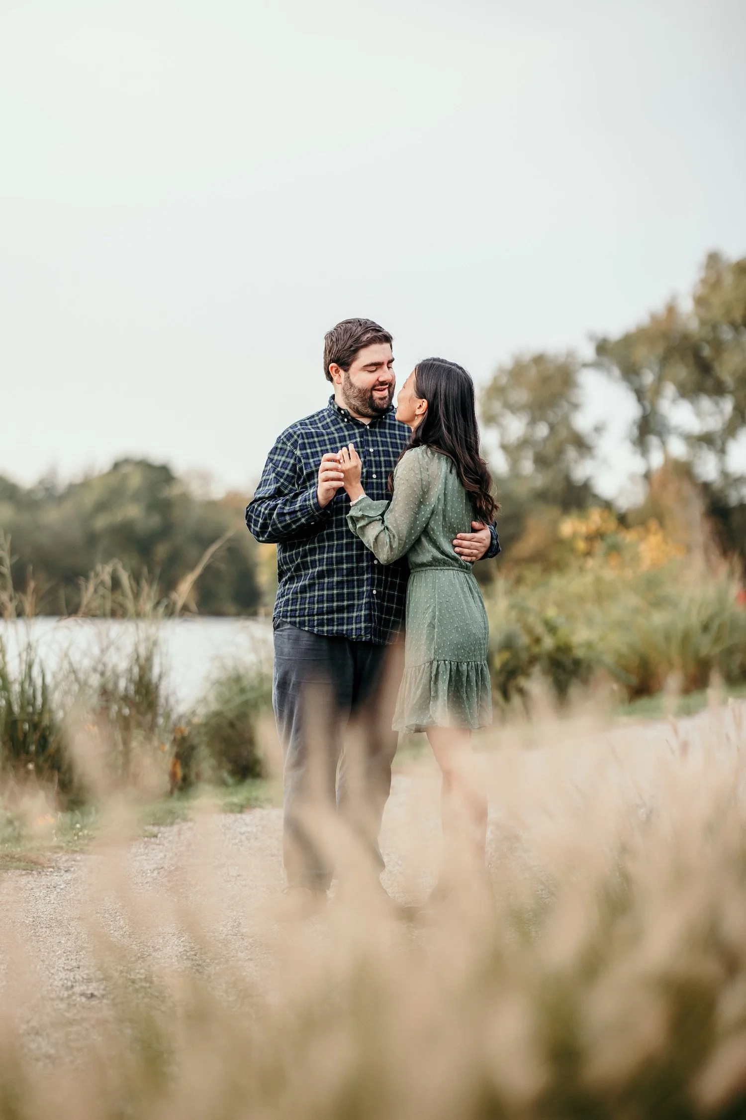Casual Stroll Around Birmingham Quarton Lake Engagement Birmingham