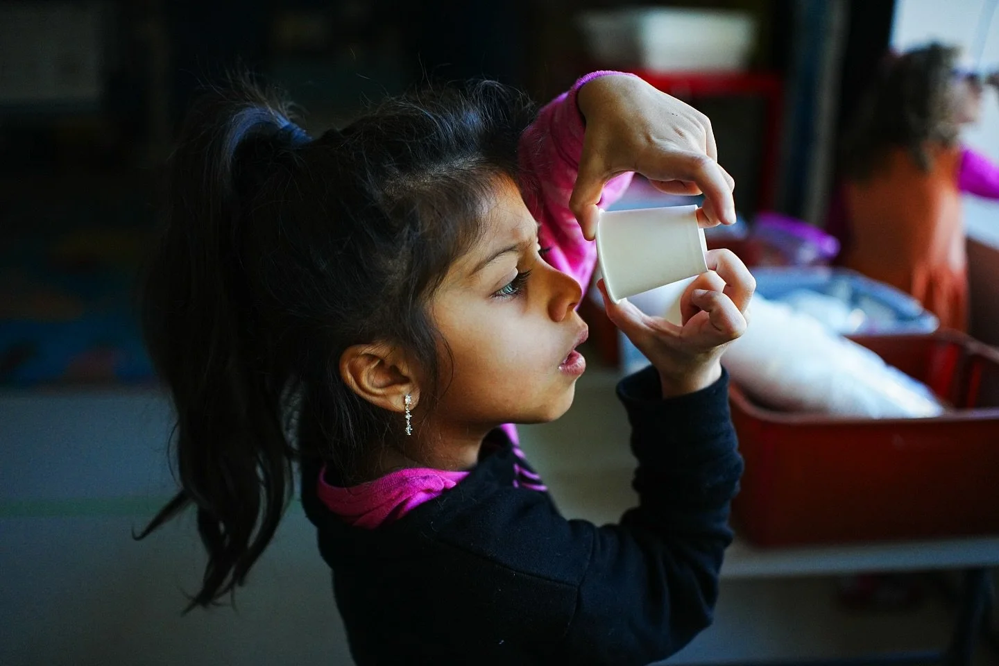 Move aside Isaac Newton! Along with their friends at Charles E. Smith Jewish Day School Sulam@JDS 1st grade students observed light through homemade projectors. They learned that every light, big or small, makes a difference through its brightness, b