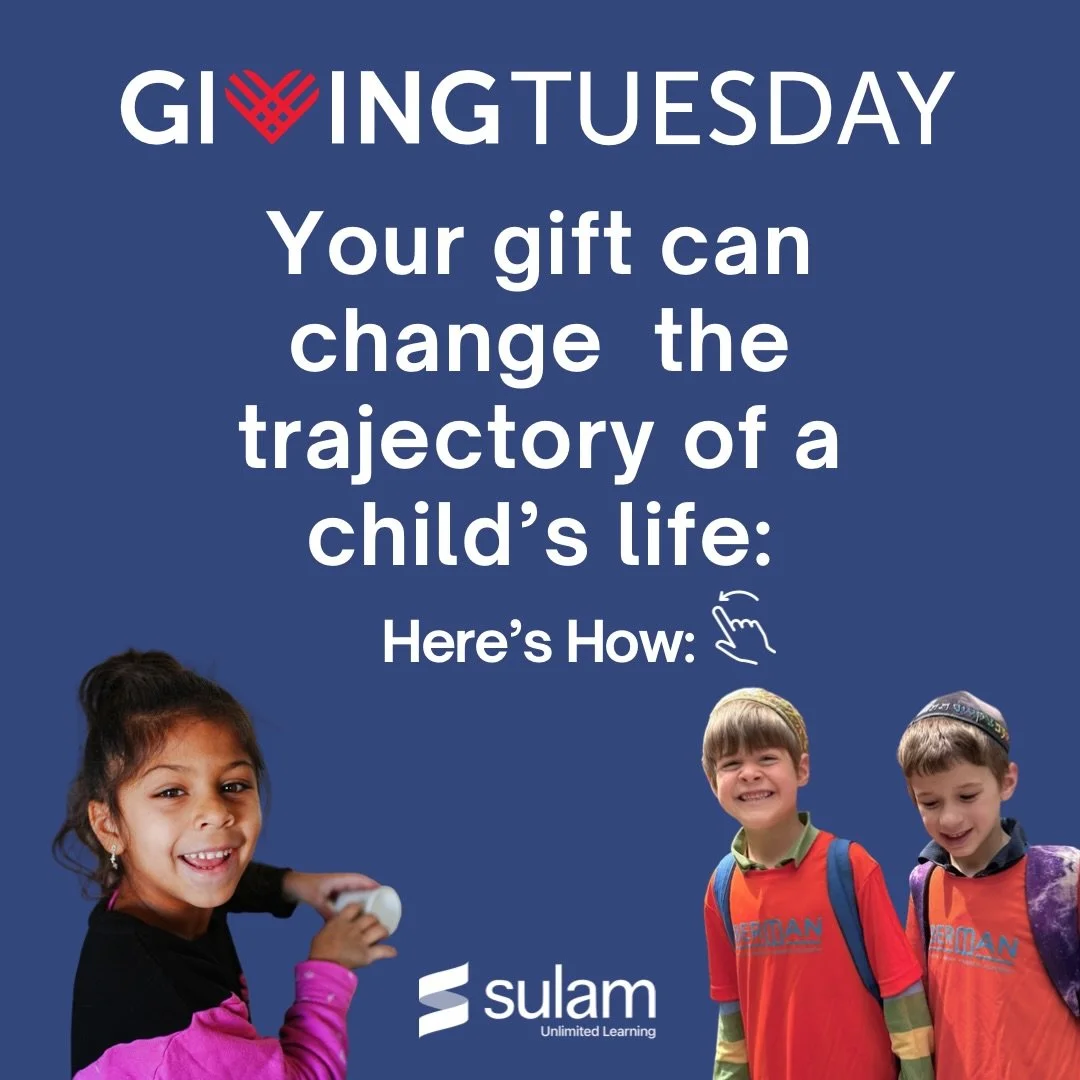 ✨It&rsquo;s Giving Tuesday!✨

Your gift can change the trajectory of a child&rsquo;s life 💙

Support Sulam and help provide inclusive, high-quality education to children with diverse learning needs.

🖱️ Link in bio to donate!

#GivingTuesday #Sulam