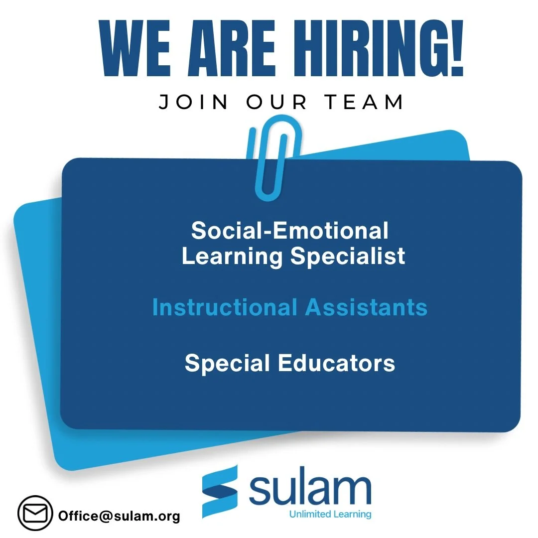 📢 We&rsquo;re Hiring! Join our Sulam Team!

Sulam is looking for passionate and dedicated individuals to join our team! 
Click the link to explore open positions and apply today! ⬇️

https://www.sulam.org/careers

#inclusion
#inclusiveeducation
#jew