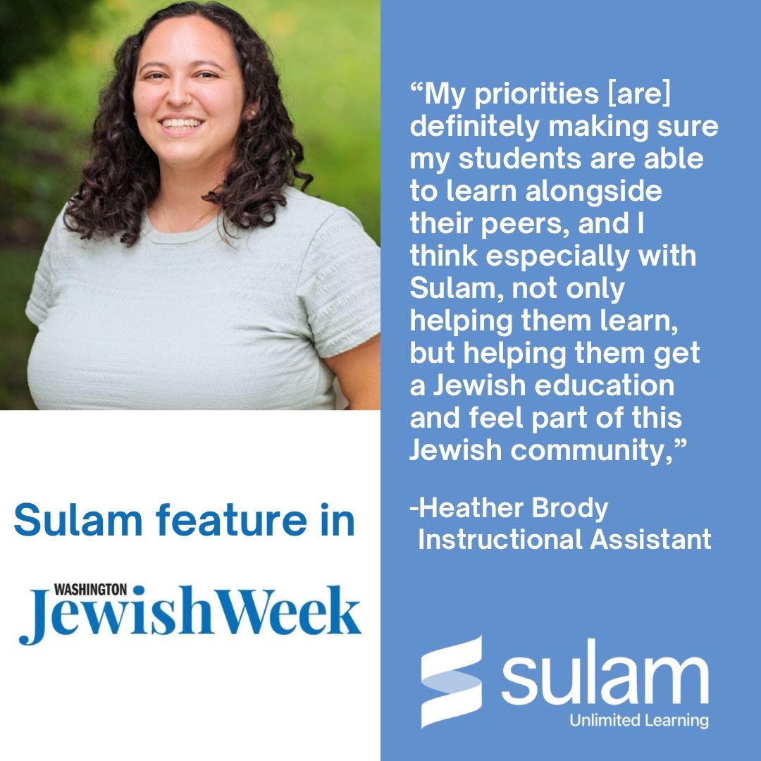 We&rsquo;re so proud to see Heather Brody, one of Sulam&rsquo;s incredible instructional assistants, recognized for her dedication to supporting Jewish students and helping every learner thrive. Her passion and heart shine through in everything she d