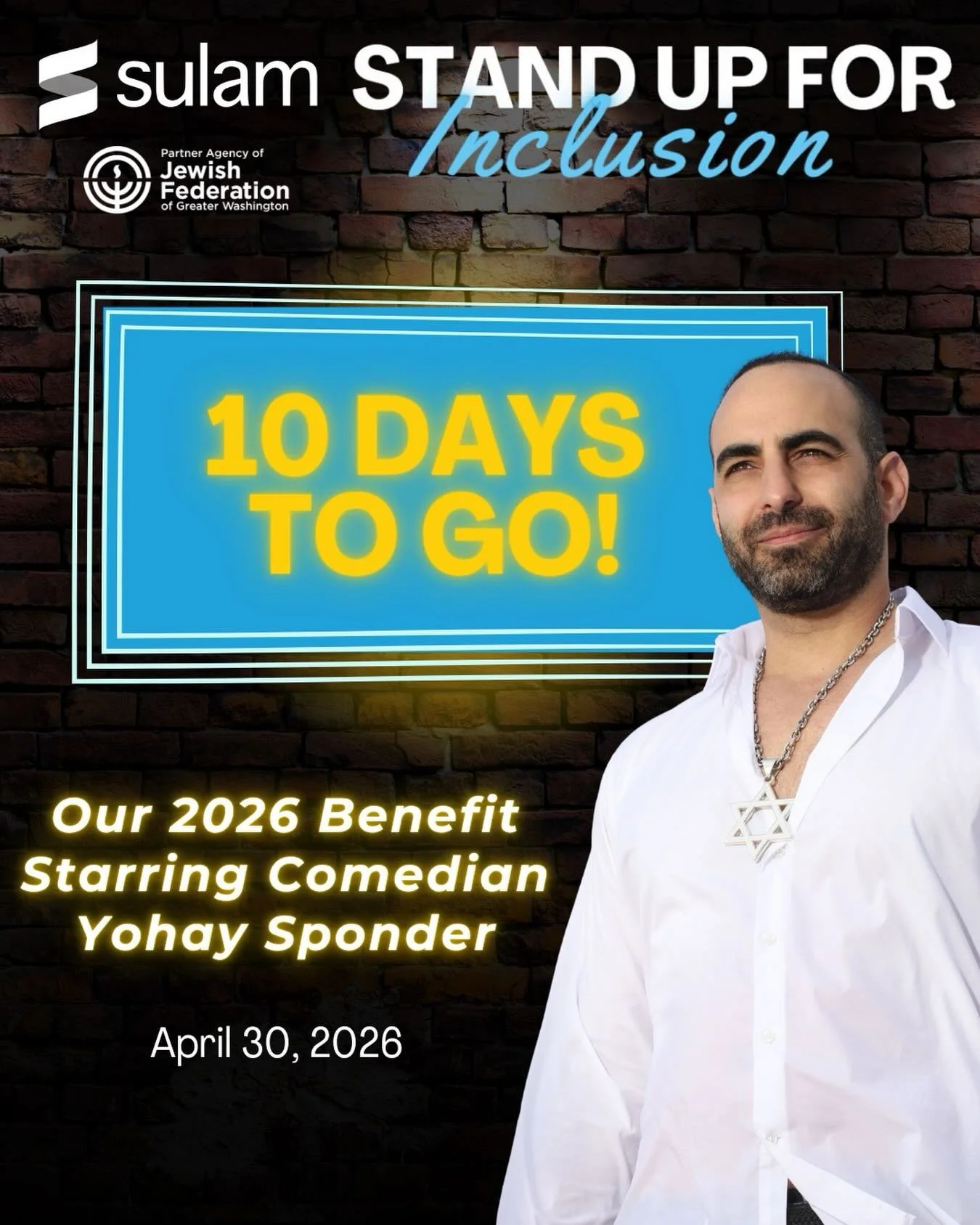 10 More Days!!! Reserve your seats now for @yohay_sponder 💙