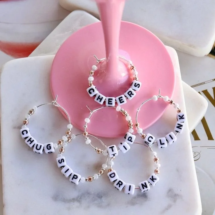 Personalized Pours - Wine Glass Charms 