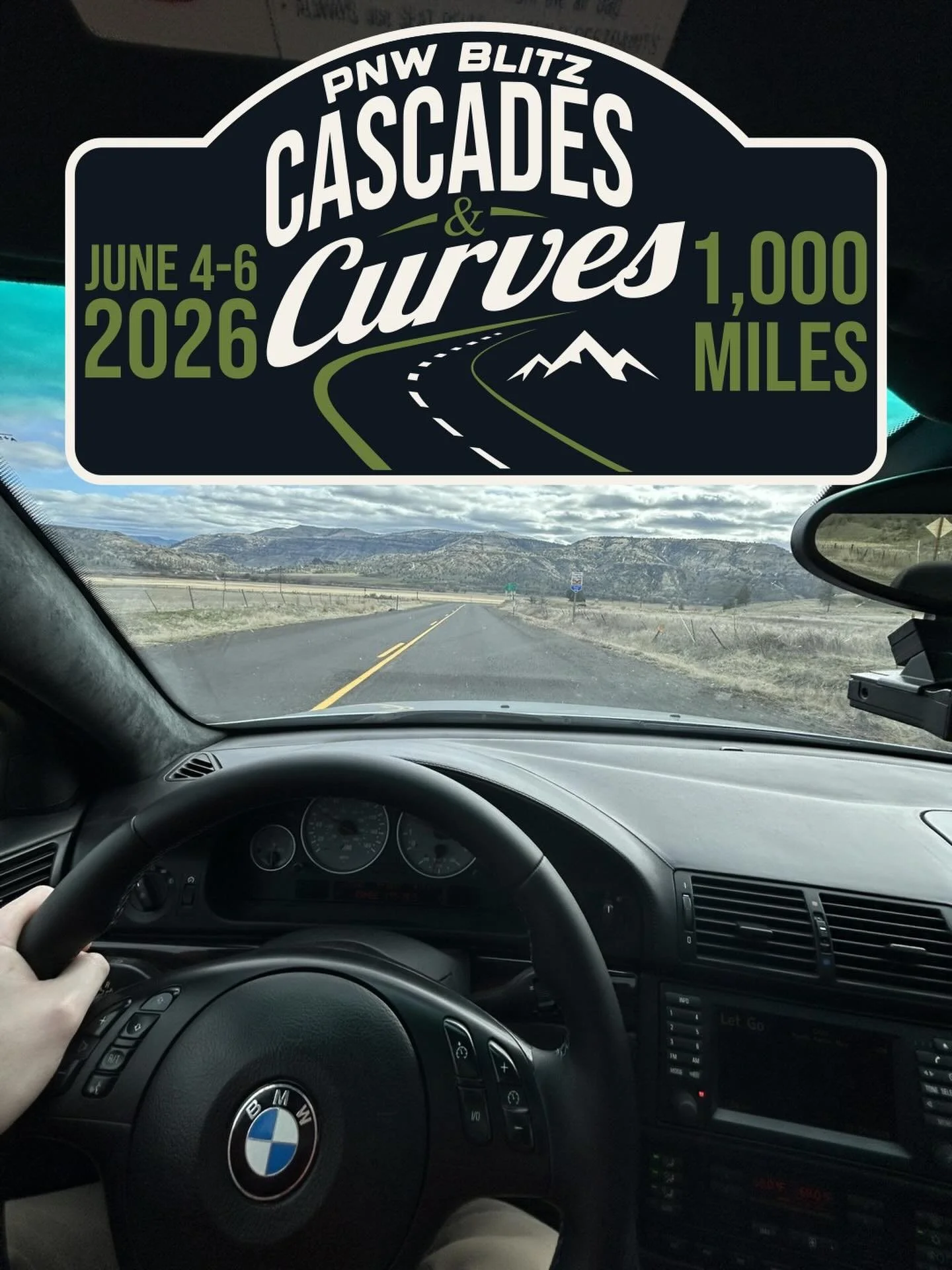 One month out.

Hotels are booking, summer calendars are filling, and a great group is coming together for Cascades &amp; Curves.

1,000 miles of some of the best roads in Oregon with people who actually enjoy driving.

If you&rsquo;ve been thinking 