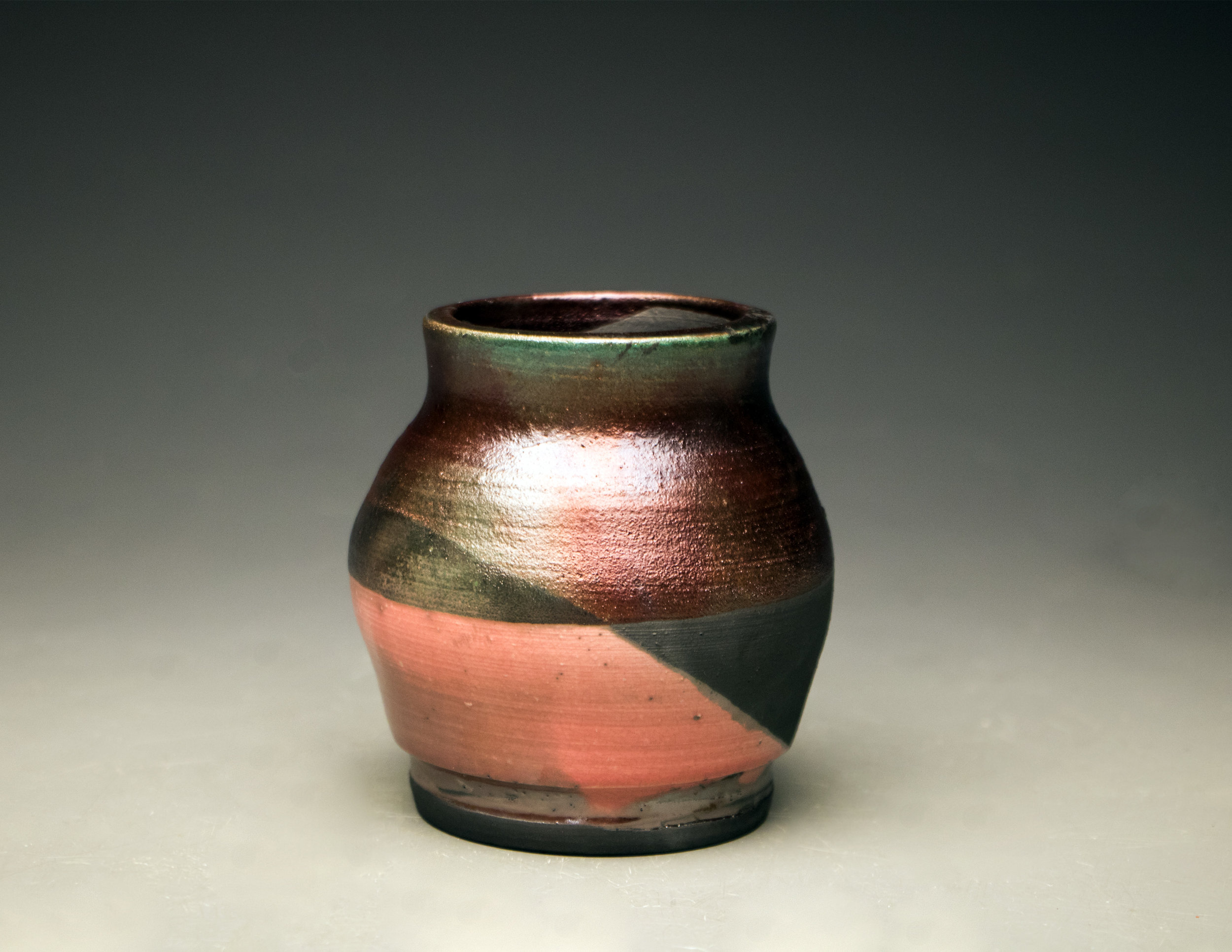 Small Vase, Raku Firing, 2018