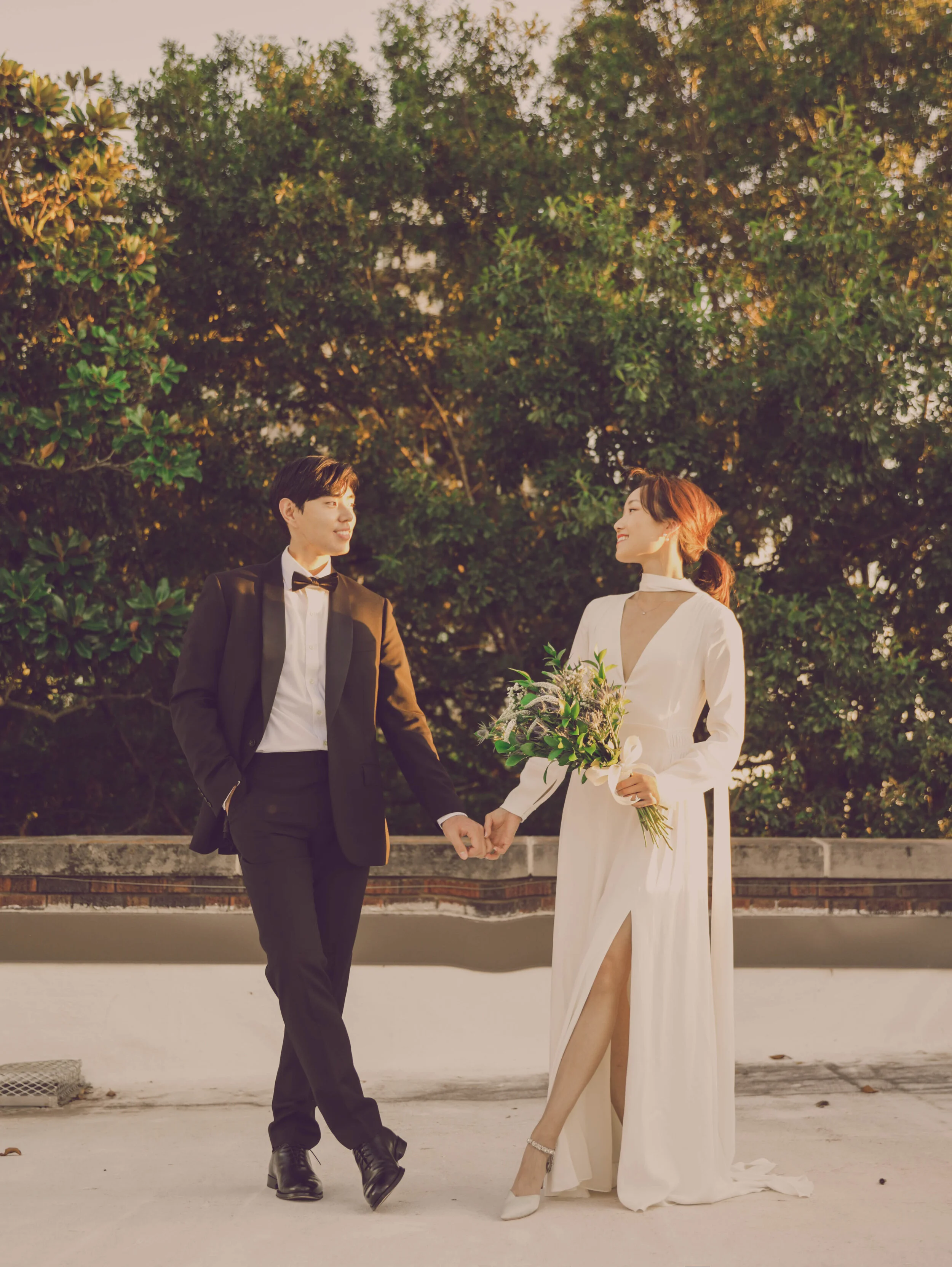 Vintage Engagement Session with Taein & Cindy