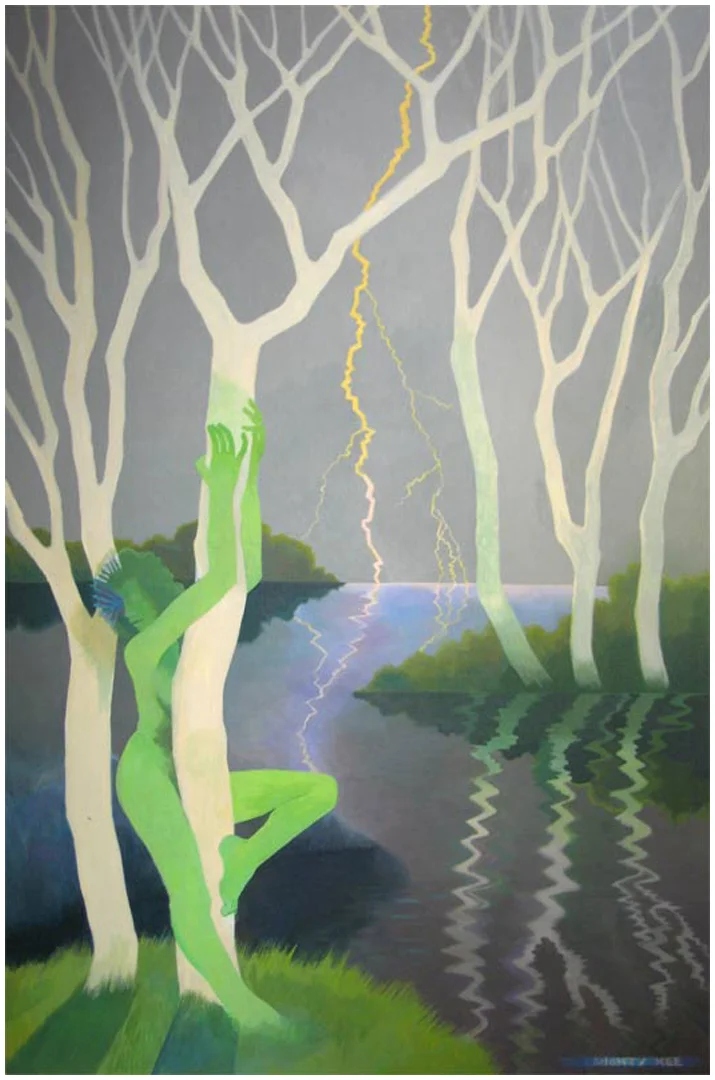 Woman Communing with Tree