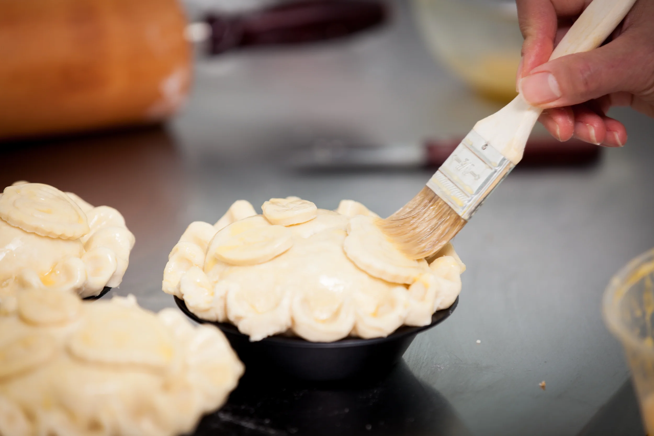 Preparing our popular Apple Pies