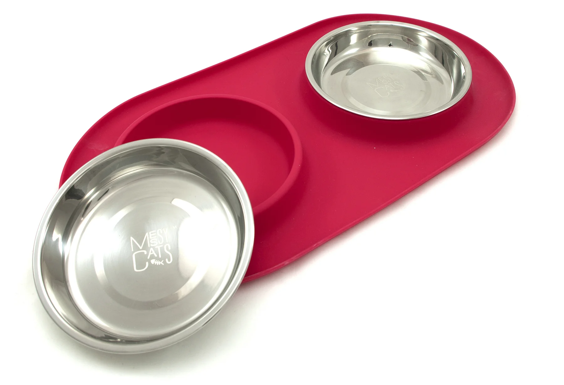 Messy Mutts Cat Bowl Red.jpg