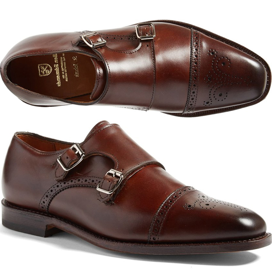 NOW $295 Allen Edmonds Brogue Double Monk-Strap
