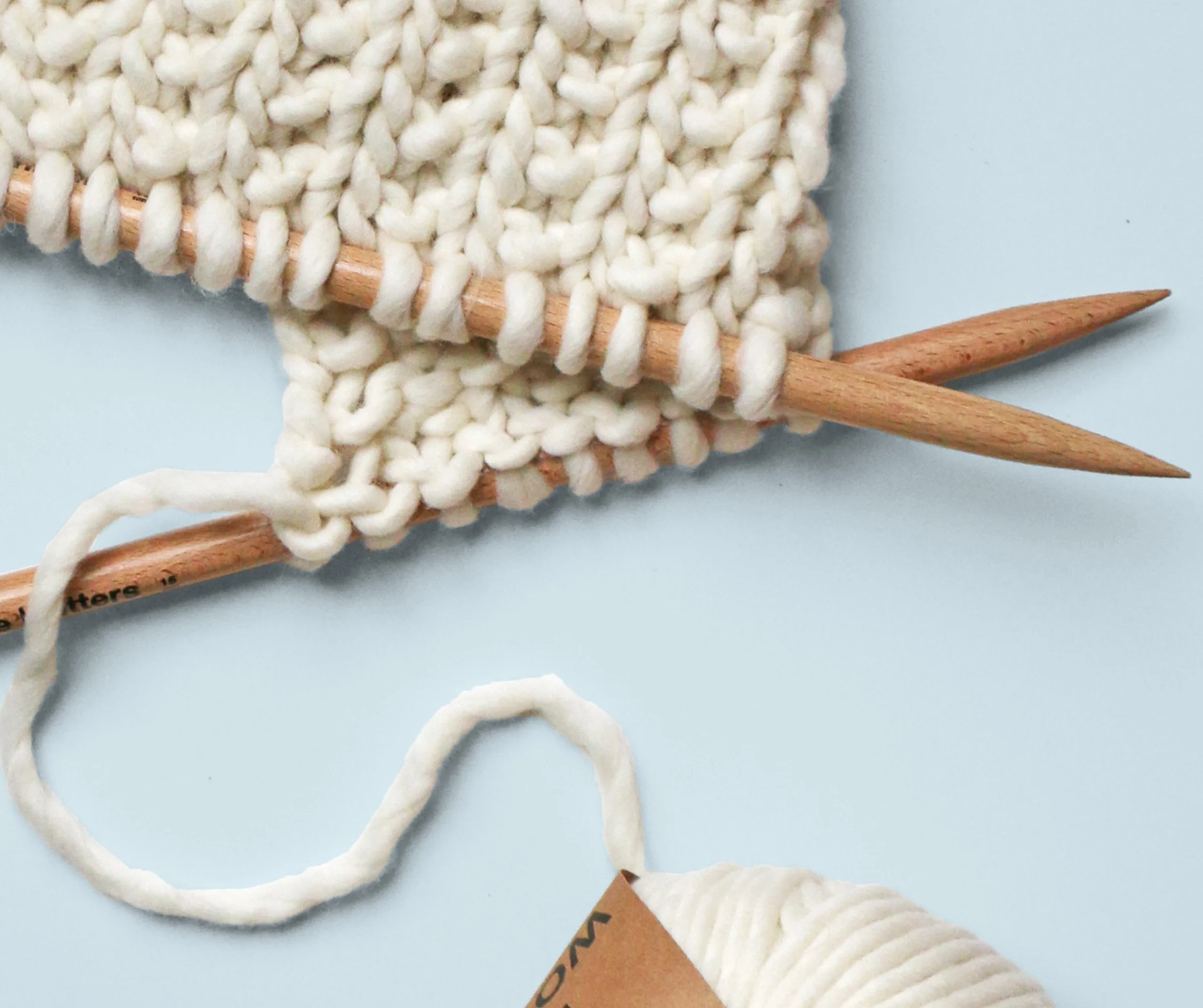 Le point de sable - The broken rib stitch